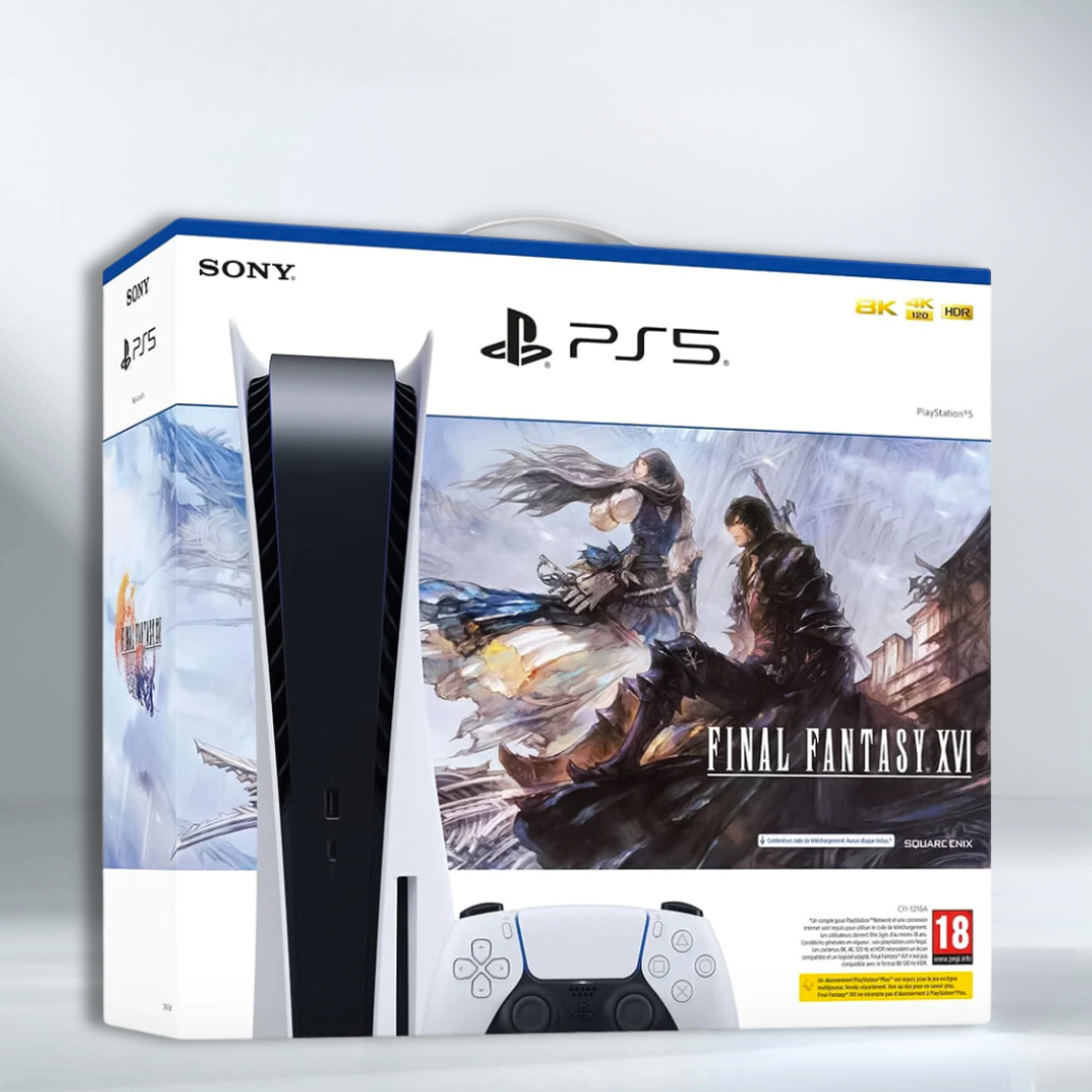 PS5 CONSOLE 825GB STANDARD WHITE + FINAL FANTASY XVI